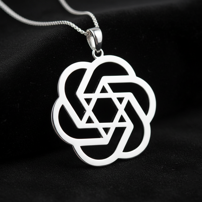 ChatGPT Star of David Necklace Pendant