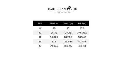 Caribbean Joe - Plus Size Blouson Tankini Top