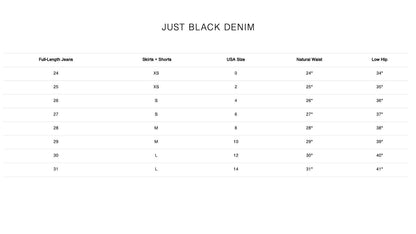 Just Black Denim - Wide Leg Flare Crop Jeans