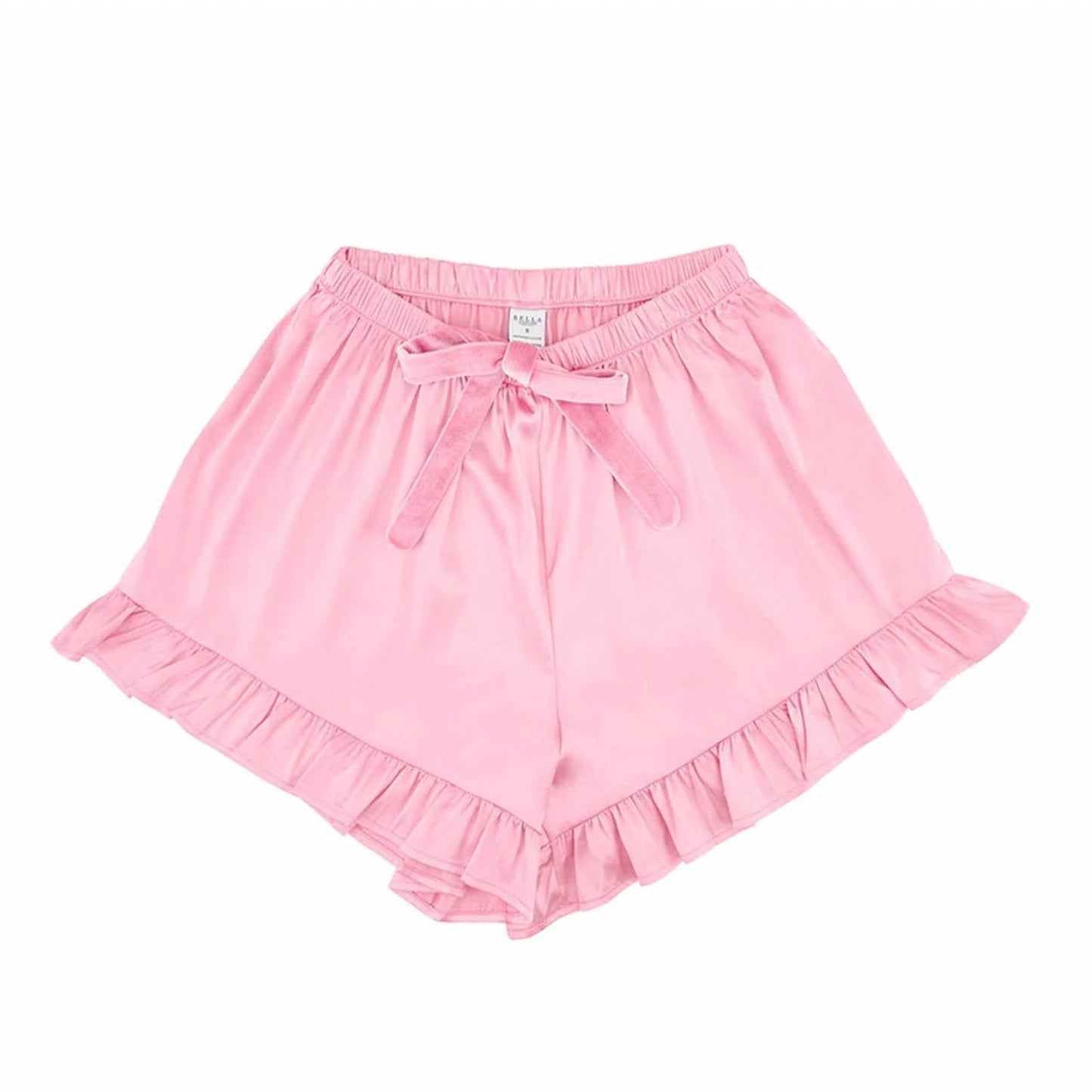 Bella Sleep + Spa - Satin Cami Pajama Set With Ruffle Shorts