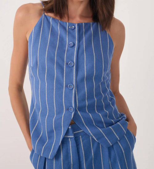 Dress To - Iris Stripe Longline Vest