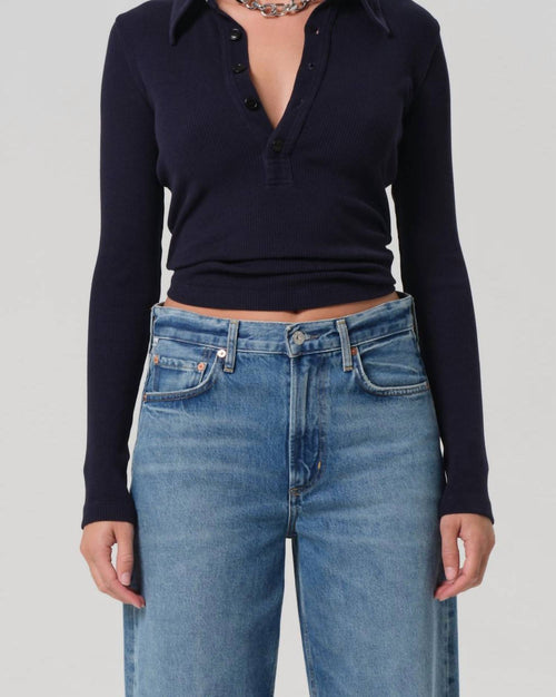 Citizens Of Humanity - Long Sleeve 60's Polo Top
