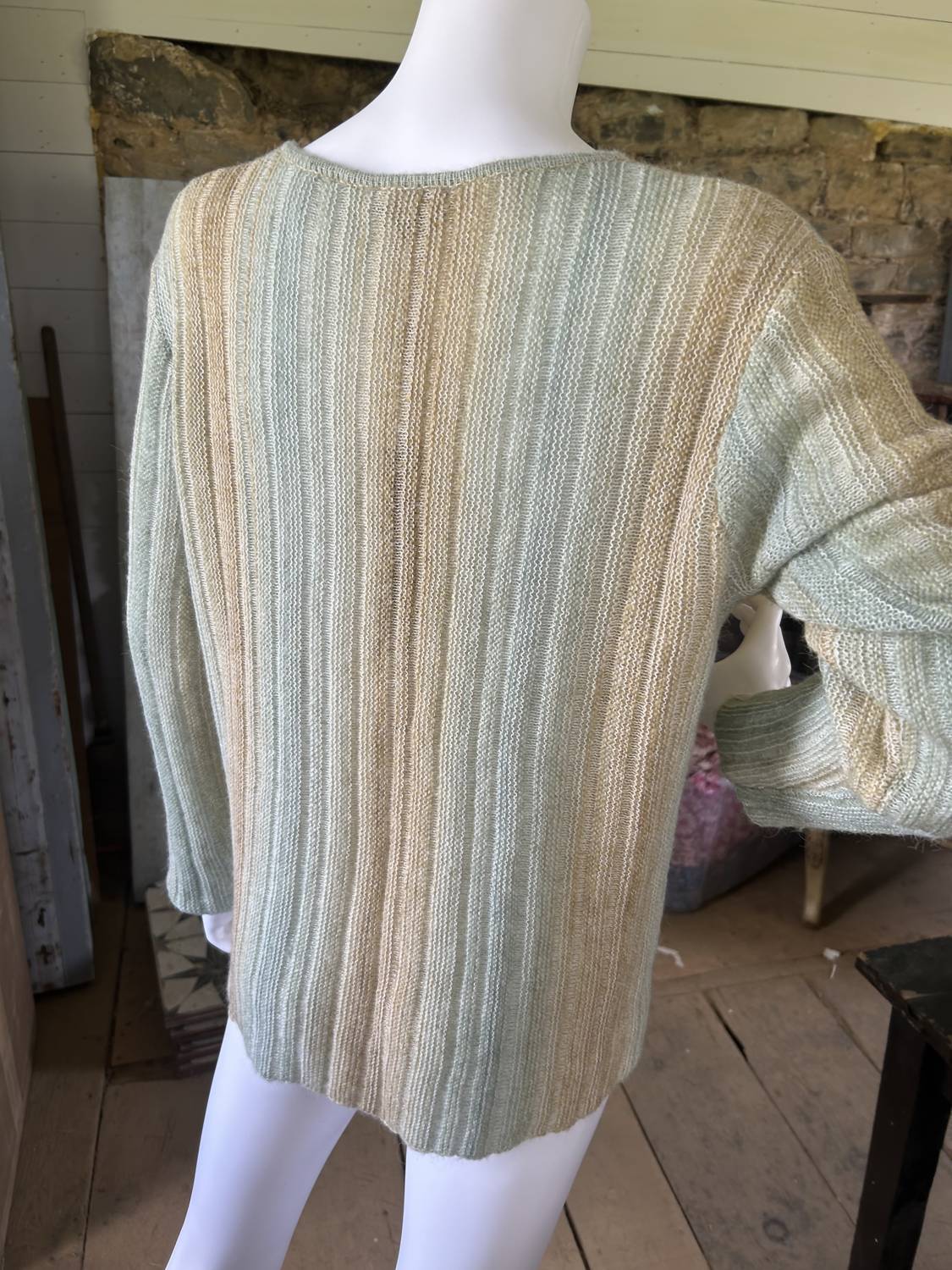 Charlie B - Women's Hairy Space Dye Yarn Crop Sweater