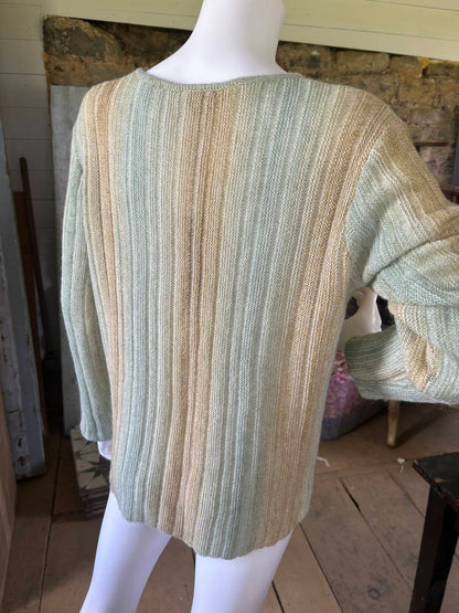 Charlie B - Women's Hairy Space Dye Yarn Crop Sweater