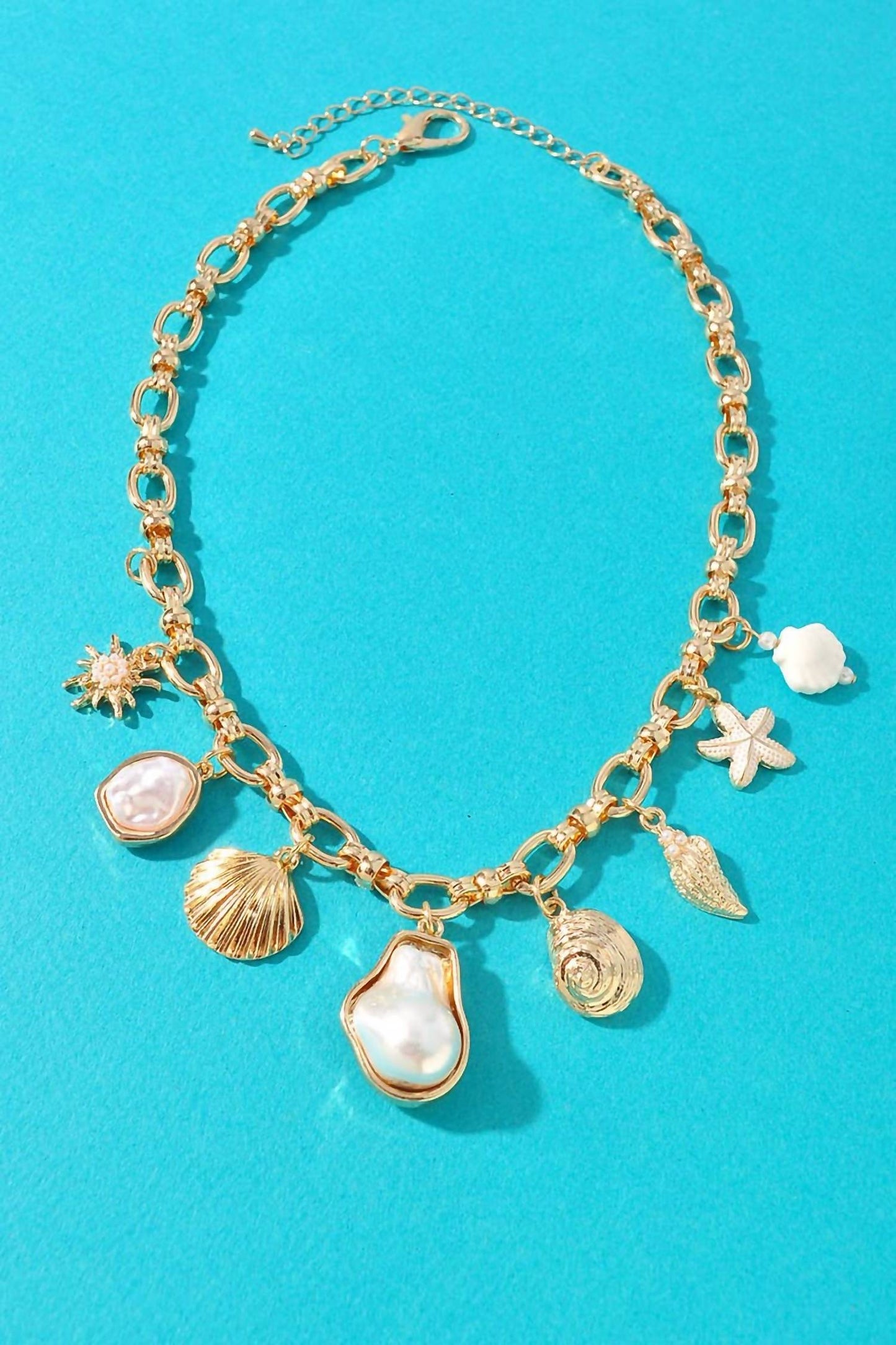 Merveille - Women's Sea Life Charm Statement Necklace