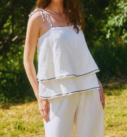 Bucketlist - Cotton Gauze Top