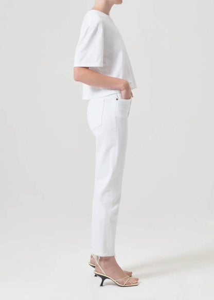 Agolde - Riley High Rise Straight Cropped Jeans