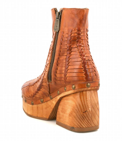 Bedstu - Women's Ellasphin Leather Chunky Platform Heel Boot