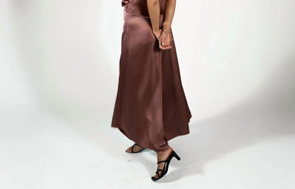 Alysi - Asymmetrical Satin Top