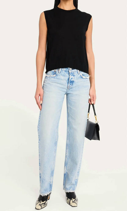 Moussy - Wildwood Straight Low Rise Jeans