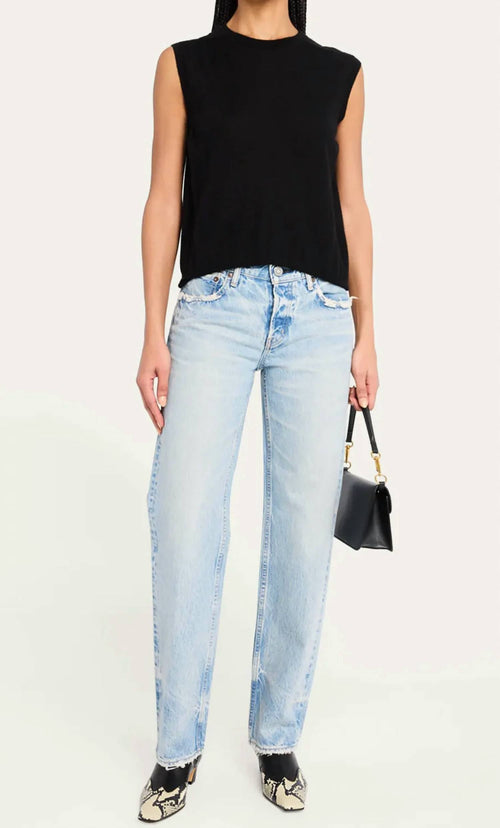 Moussy - Wildwood Straight Low Rise Jeans