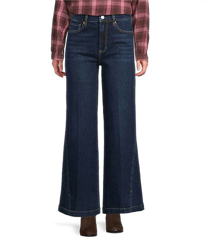 Dear John Denim - Fiona Stretch Denim High Rise Snap Wide Leg Jeans