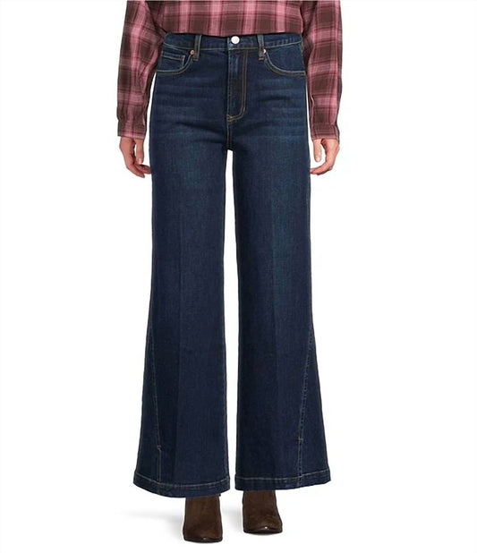 Dear John Denim - Fiona Stretch Denim High Rise Snap Wide Leg Jeans