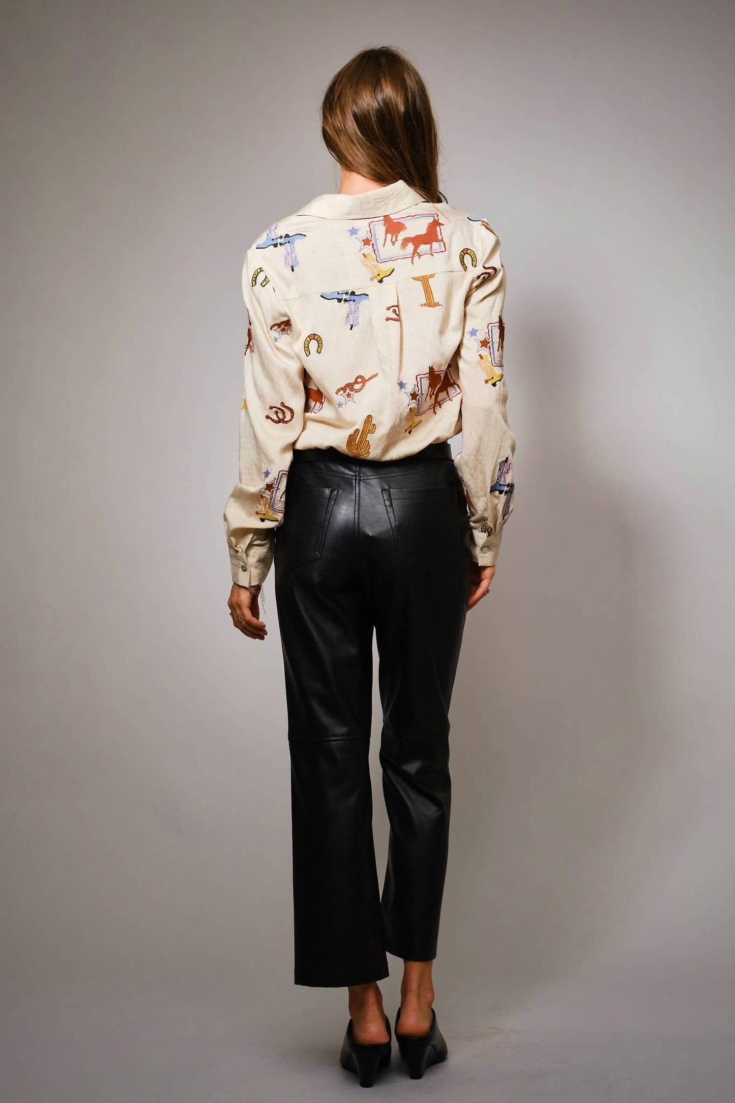 Blue B - She's Western Embroidered Shirt