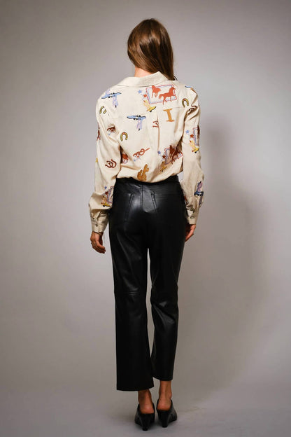 Blue B - She's Western Embroidered Shirt