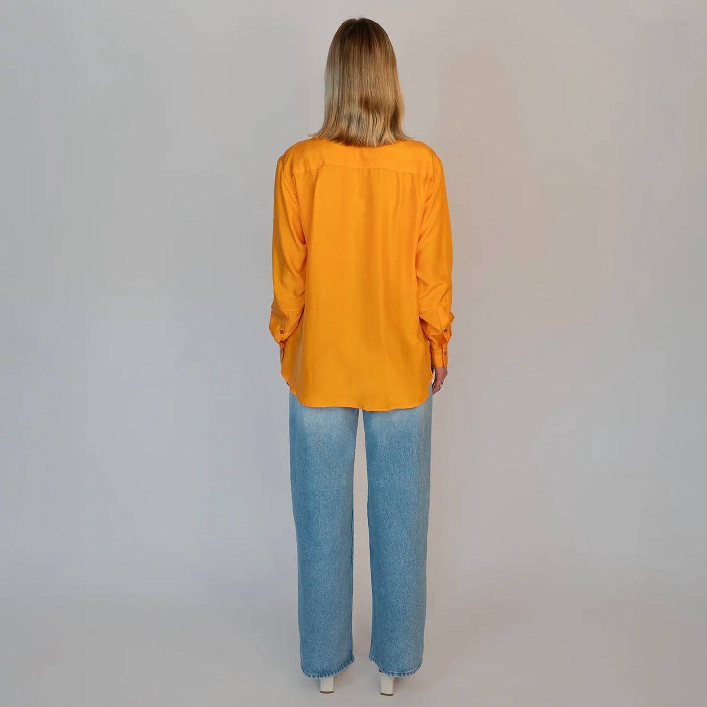 Alysi - Long Sleeve Silk Blouse