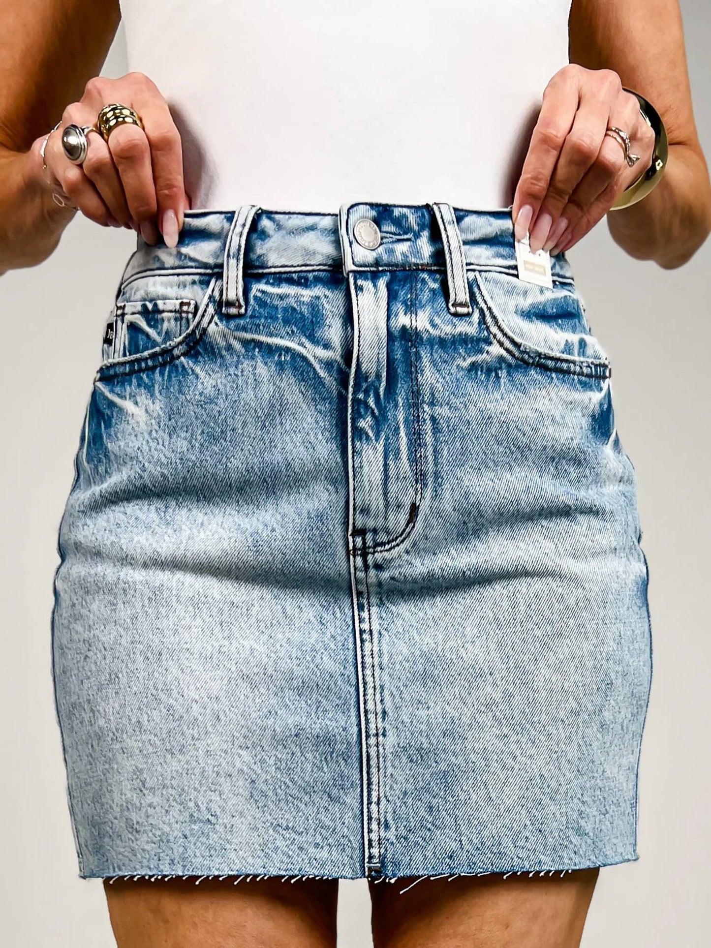 Judy Blue - Rigid Magic Denim Skirt