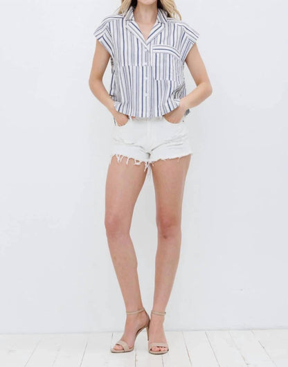 Blue B - Stripe Western Button-up Shirt