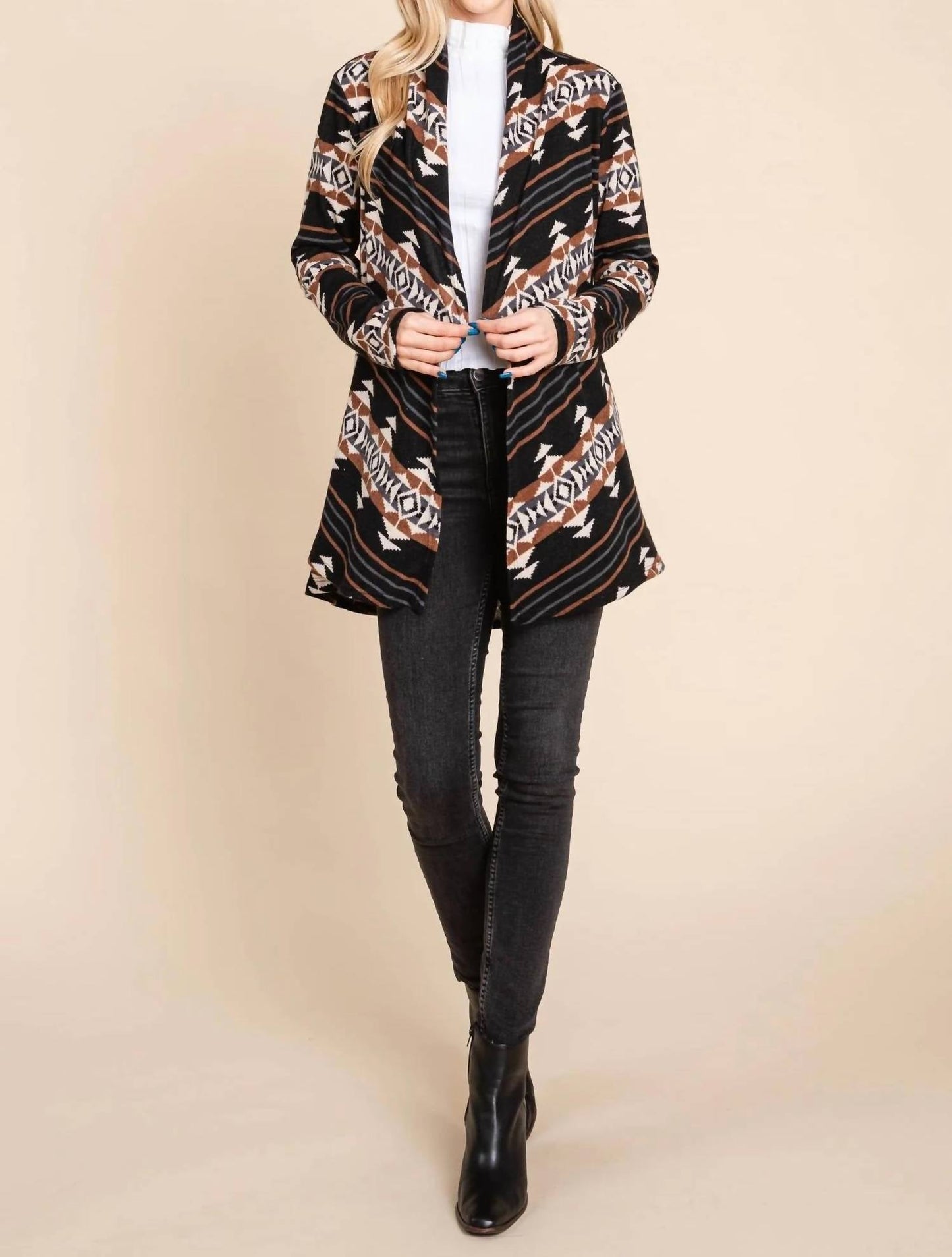 Bombom - Calgary Western Open Front Cardigan