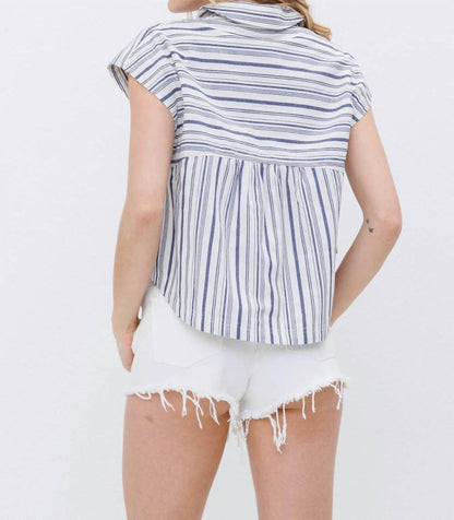 Blue B - Stripe Western Button-up Shirt