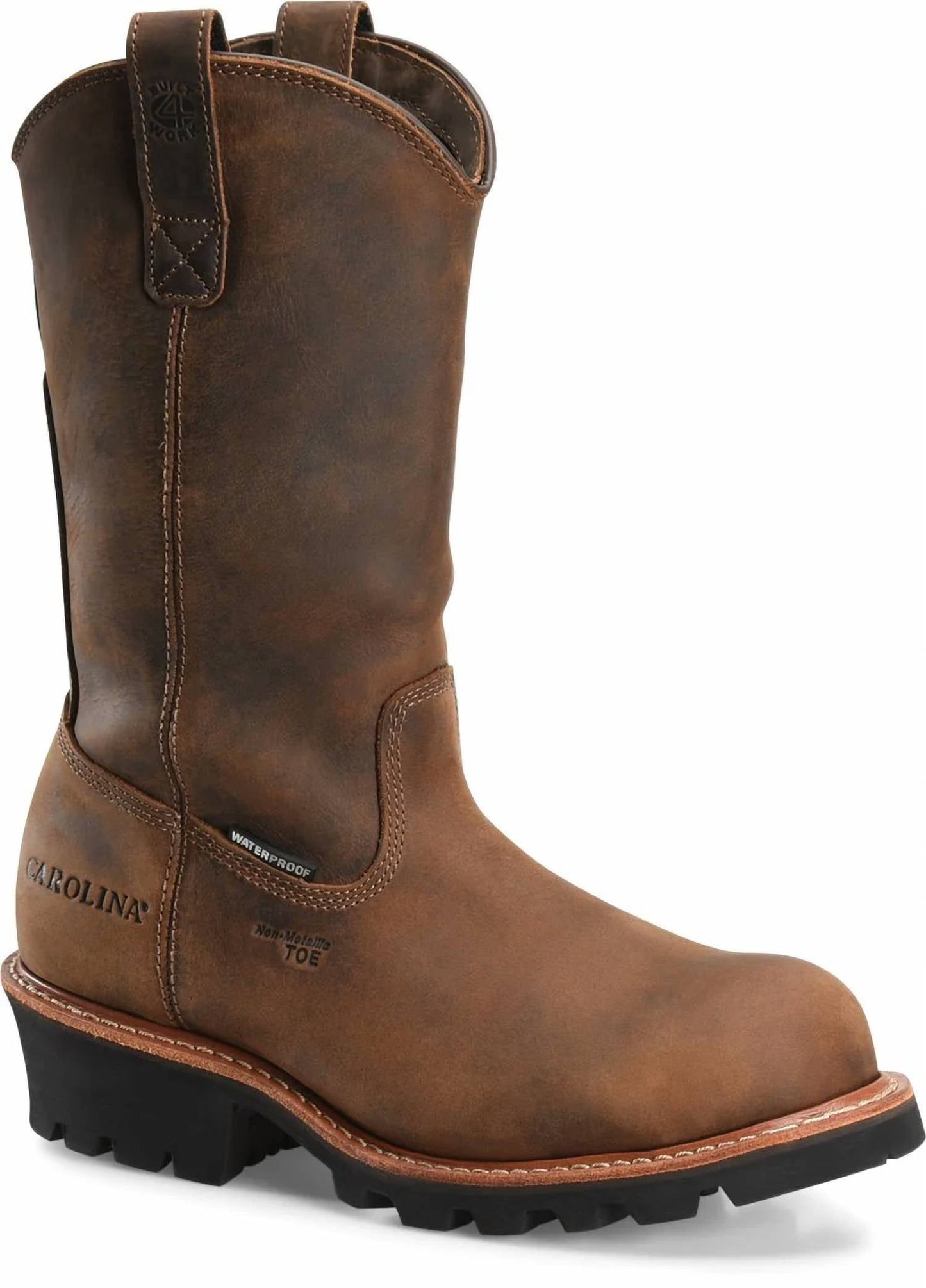 Carolina - Men's 12in Waterproof Composite Wellington Logger