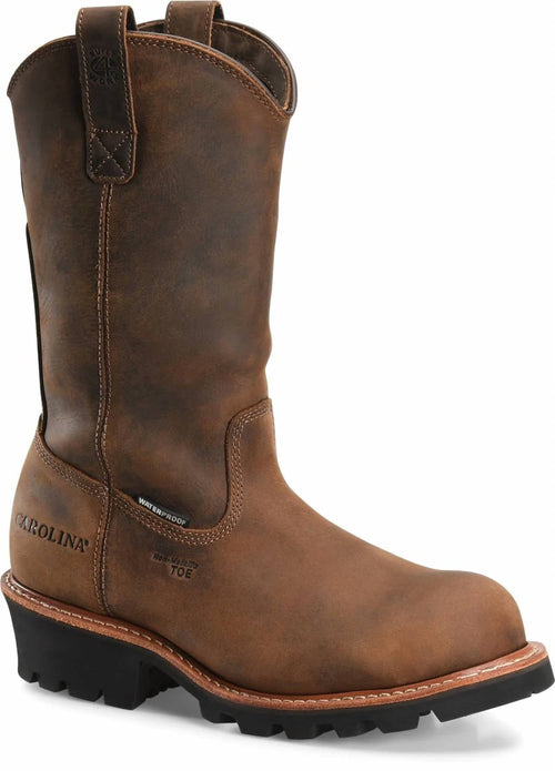 Carolina - Men's 12in Waterproof Composite Wellington Logger