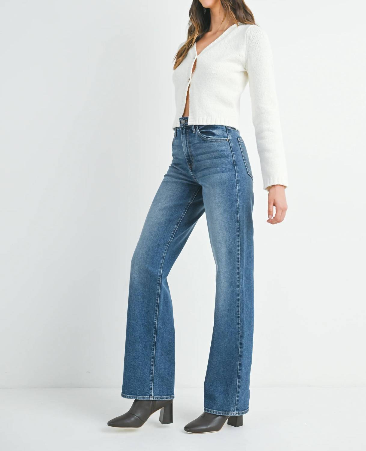 Just Black Denim - Longer Length Straight Jean