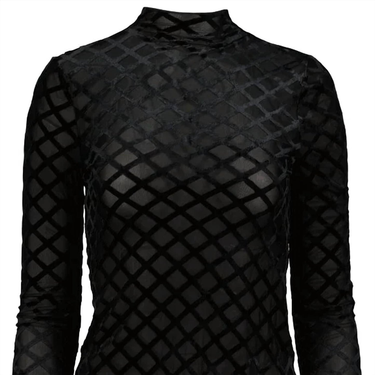 Bishop + Young - Stroke Of Midnight Spence Burnout Velvet Top