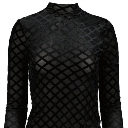 Bishop + Young - Stroke Of Midnight Spence Burnout Velvet Top