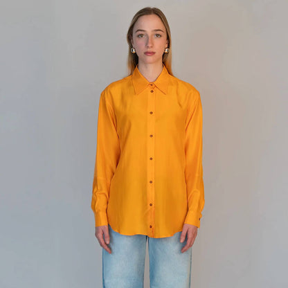 Alysi - Long Sleeve Silk Blouse