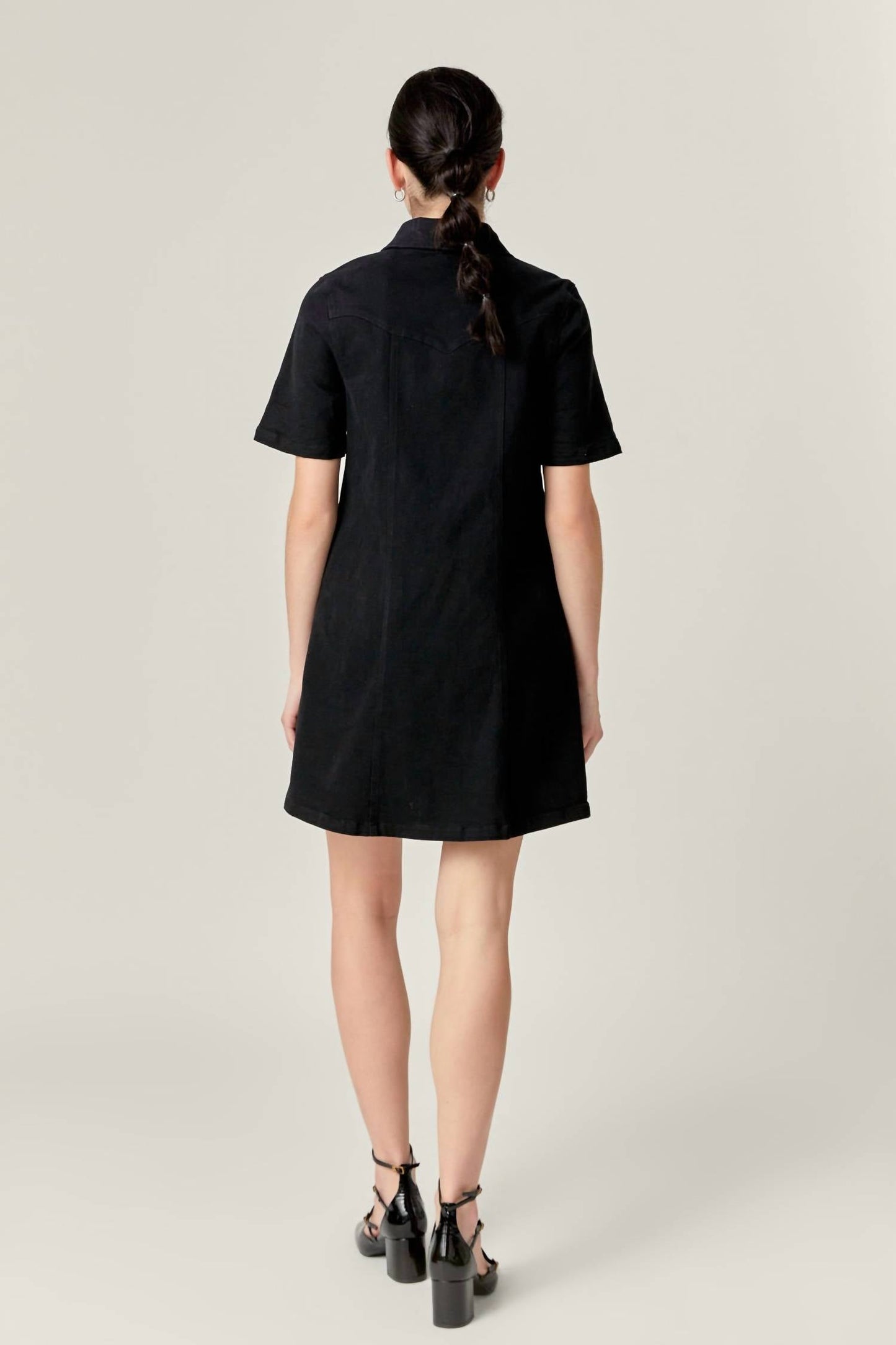 English Factory - Washed Denim Mini Dress