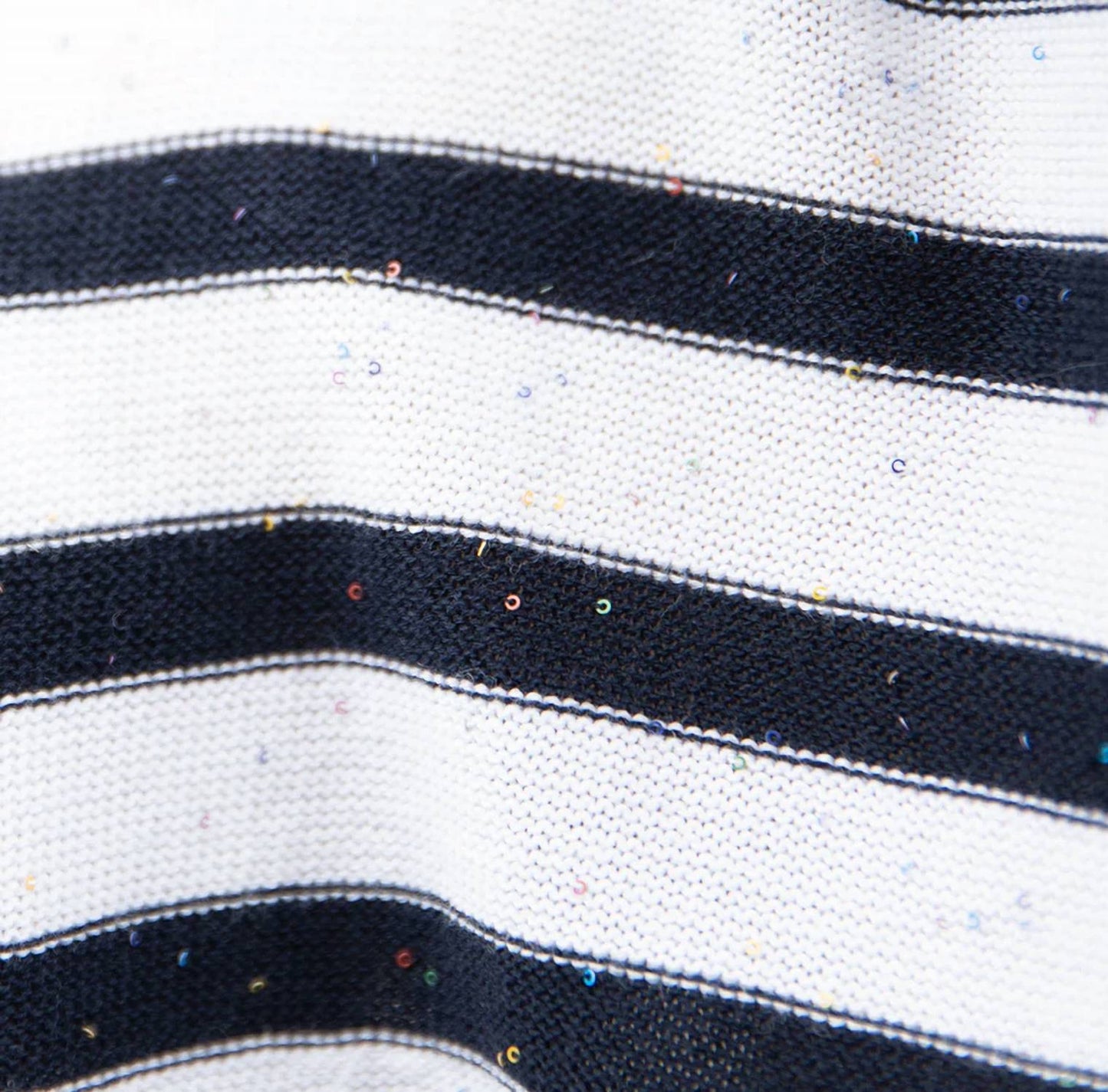 Autumn Cashmere - Baby Sequin Striped Crew Sweater
