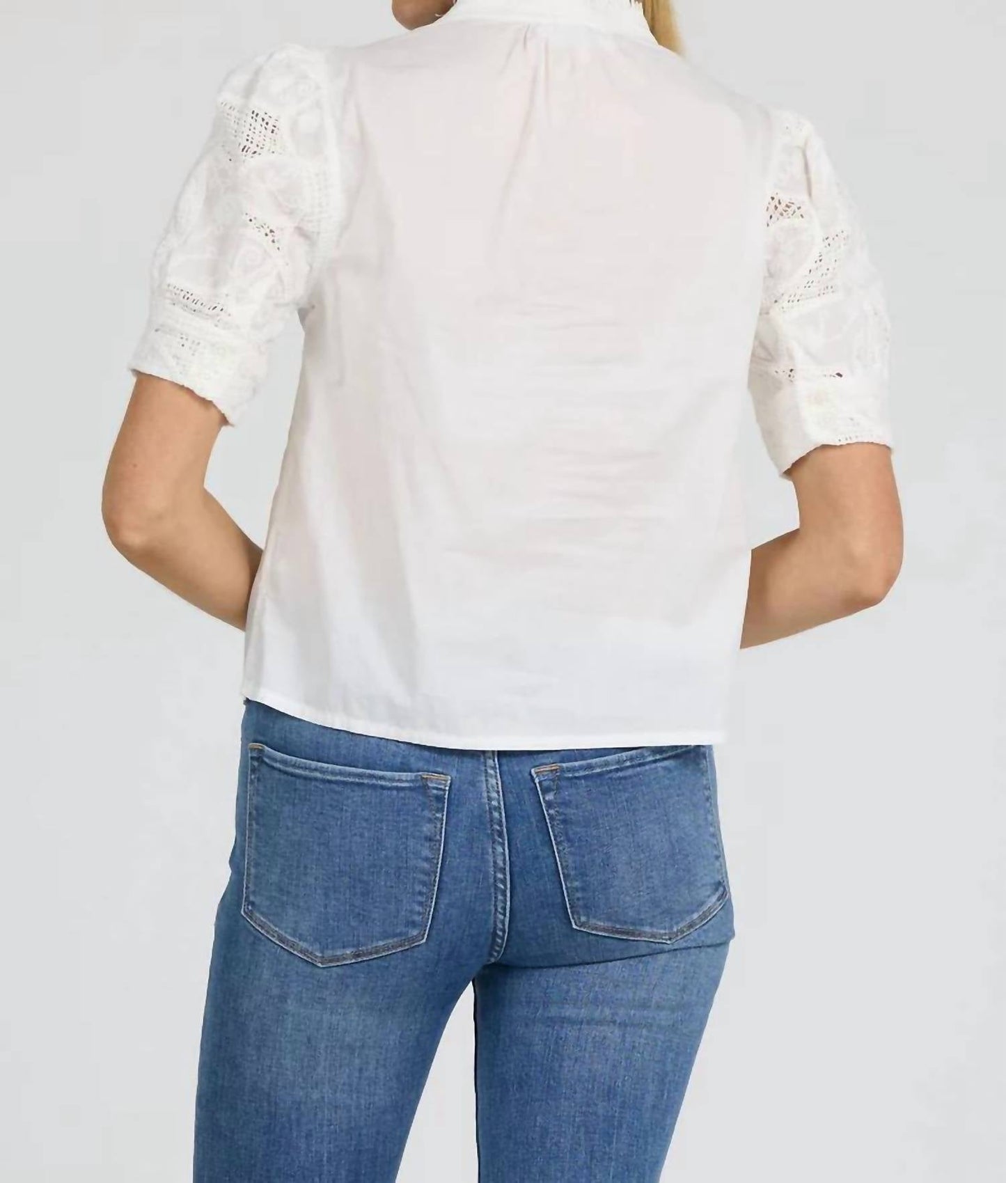 Dear John Denim - SAMMI EMBROIDERED SLEEVE TOP
