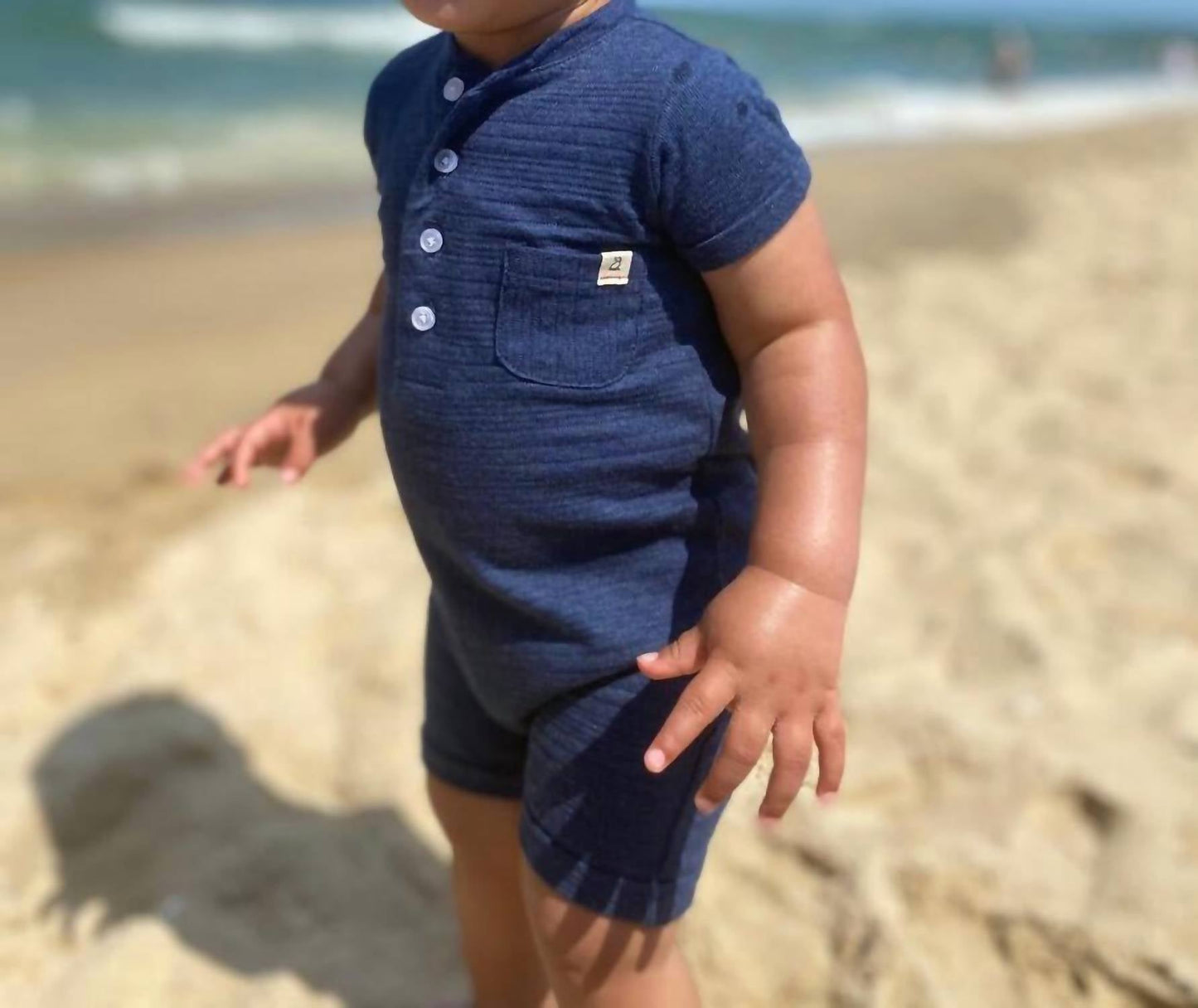 Me & Henry - Boy's Camborne Henley Romper