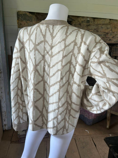 Charlie B - Women's Jacquard Crew Neck Sweater