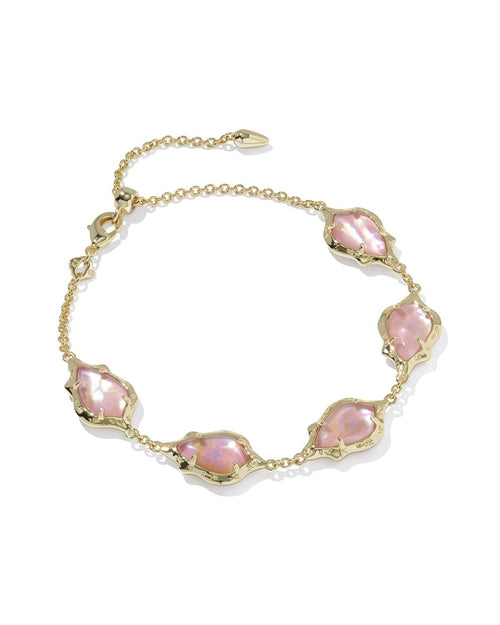 Kendra Scott - Women's Adriana Scallop Frame Delicate Chain Bracelet