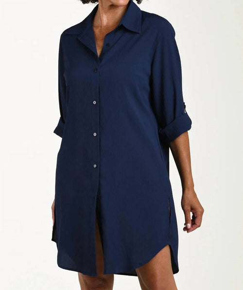 Maxine Of Hollywood - Woven Covers Button Down Tunic