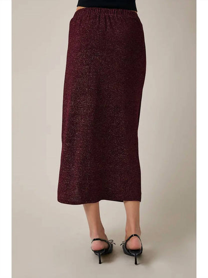 Gilli - Drape Detail Side Slit Skirt