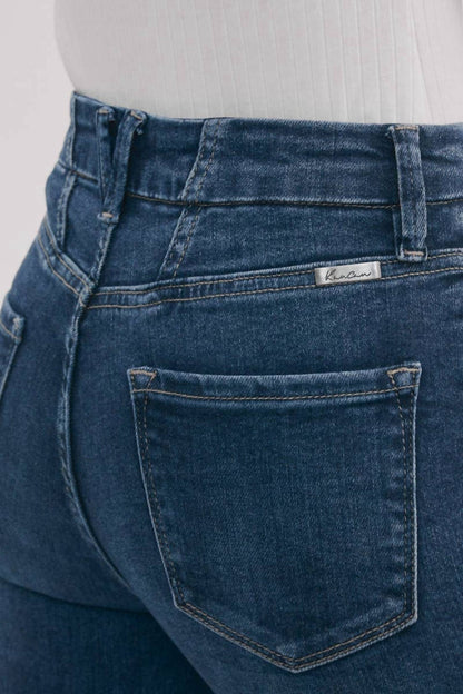 Kancan - High-rise Super Flare Western Jeans