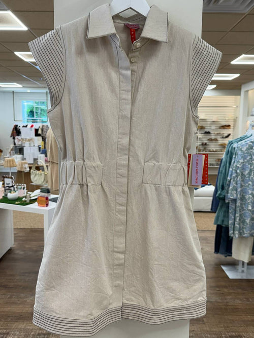 Never A Wallflower - Women's Epaulet Short Dress