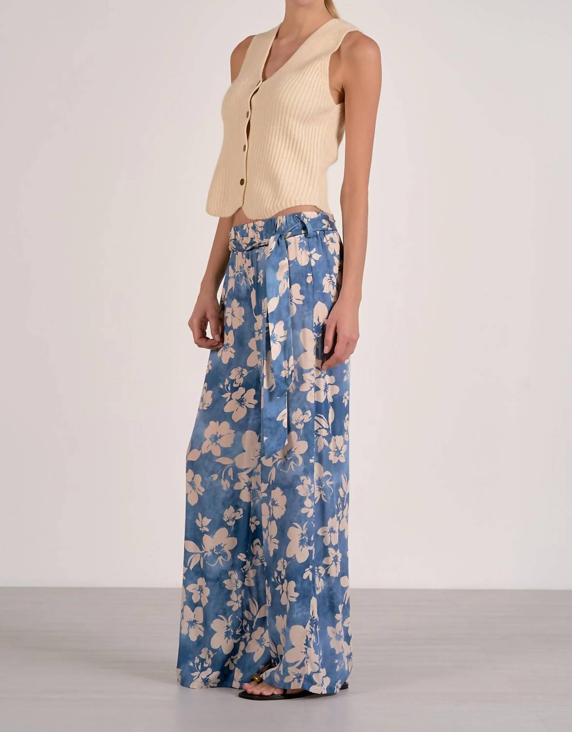 Elan - Waist Tie Flowy Pant