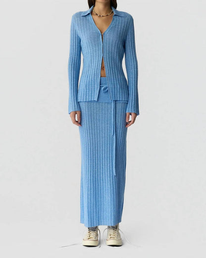 Guest In Residence - Breezy Ribbed Cardigan