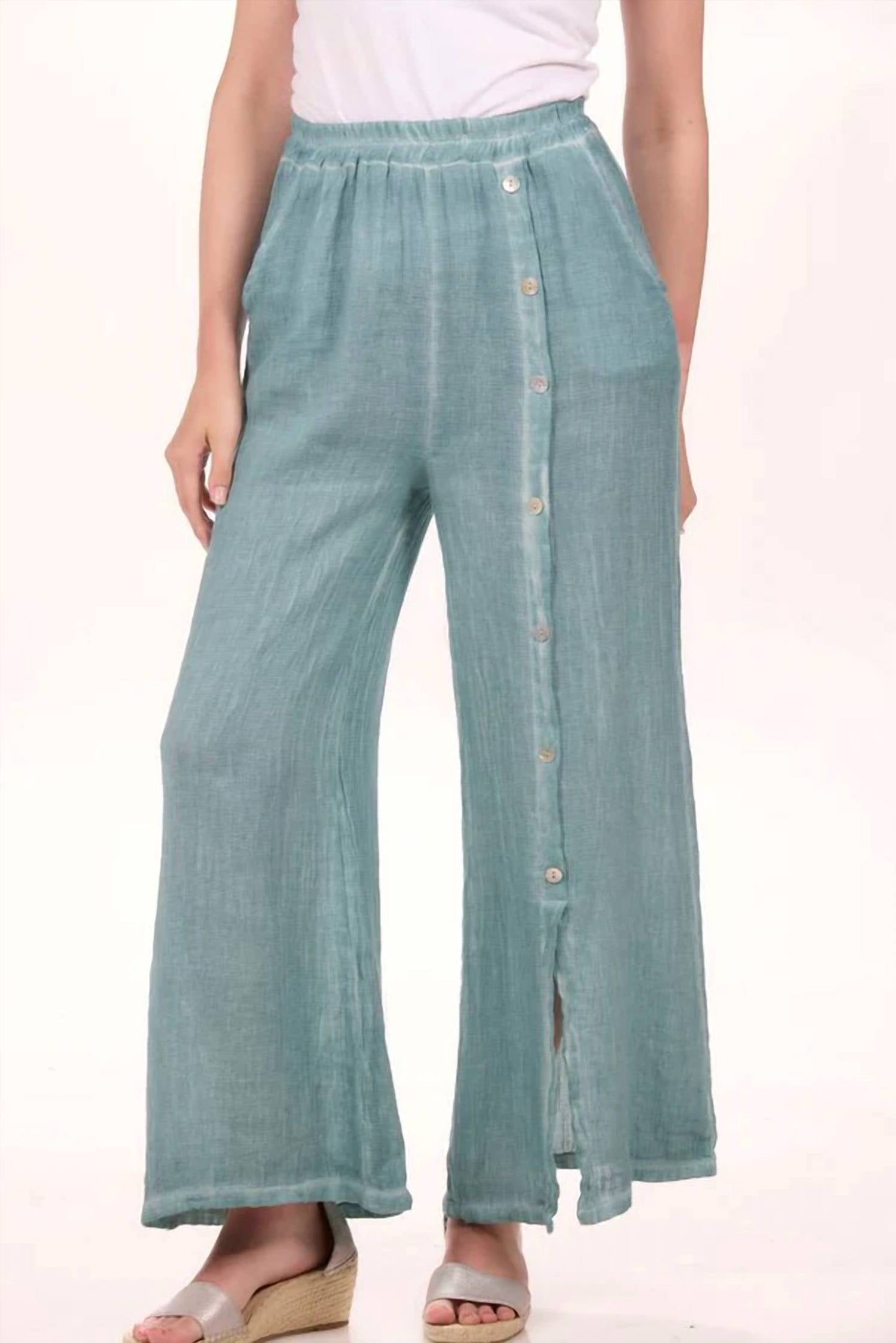 Look Mode Usa - Pull On Button Pant