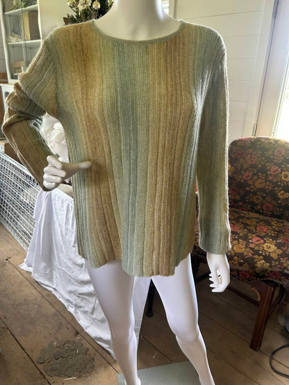 Charlie B - Women's Hairy Space Dye Yarn Crop Sweater