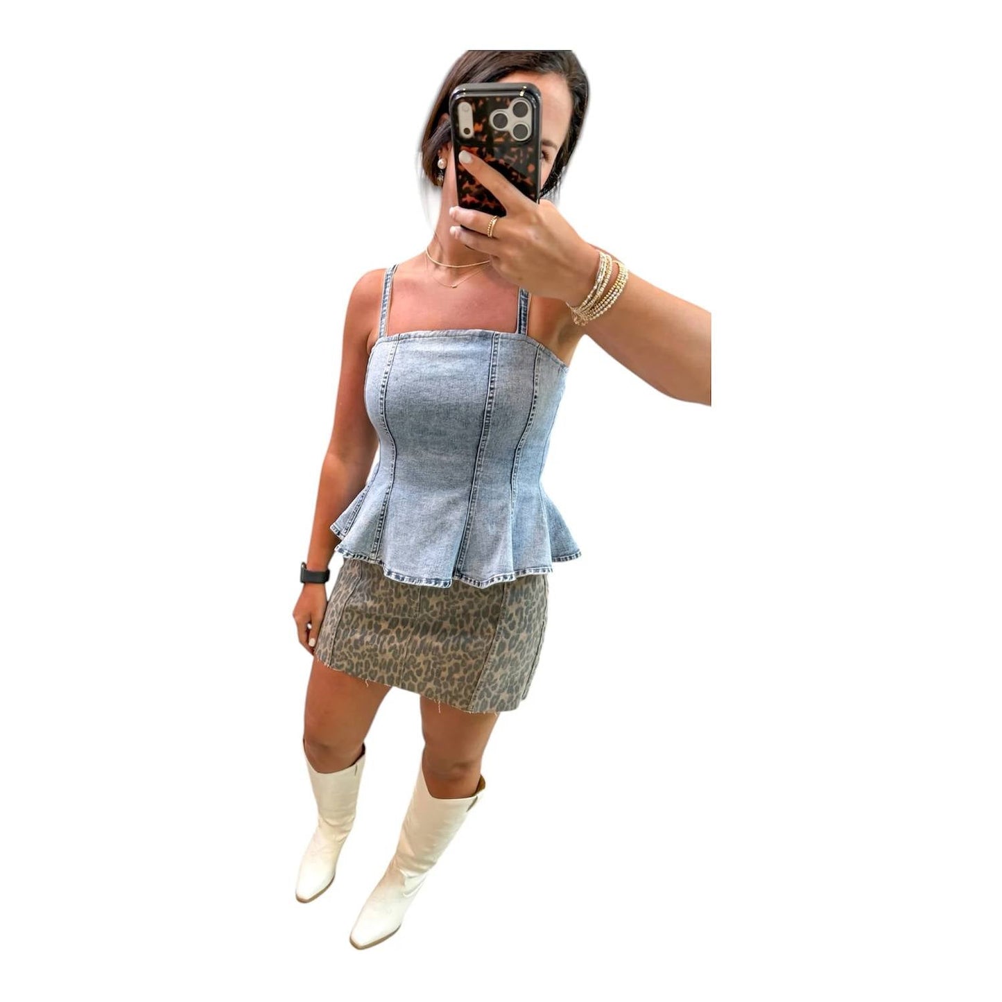 Baby Pink - Sunnyvale Peplum Top