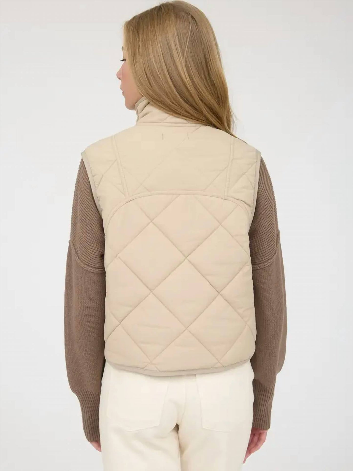 Blu Pepper - Snap Button Quilted Puffer Vest