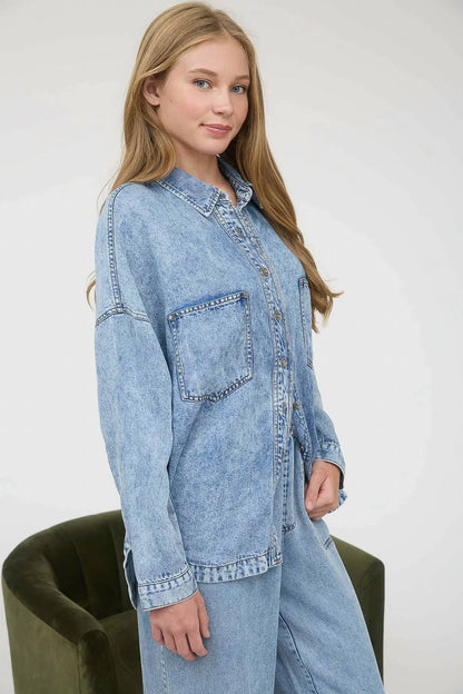 Blu Pepper - Button Down Long Sleeve Shirt