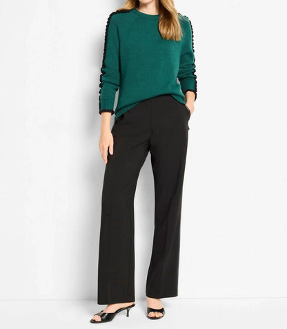 Nic + Zoe - Ruffled Down Sweater