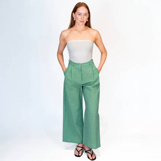 Dawei - T11 Linen Wide Leg Pants