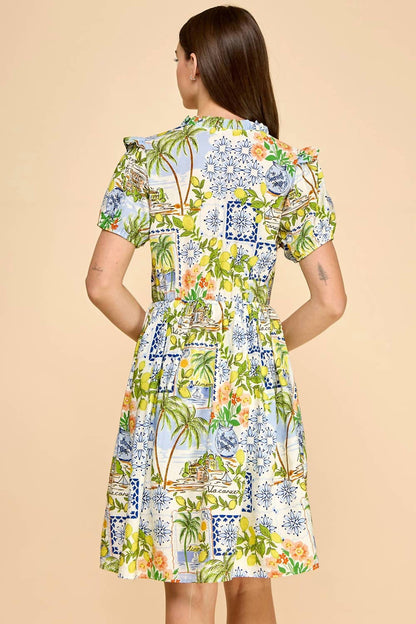 Les Amis - Puff Sleeve Dress With Pockets